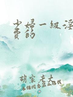 少妇一级淫片免费的