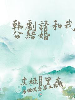 韩剧请和我的老公结婚