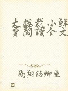 大总裁小鲜妻免费阅读全文