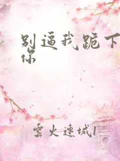 别逼我跪下来求你