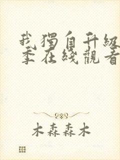 我独自升级第三季在线观看全集免费