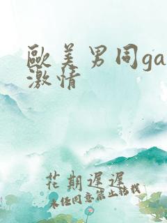 欧美男同gay激情