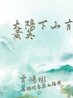 太阳下山有月光黄英