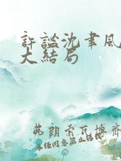 许谧沈聿风小说大结局