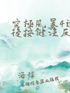 究极风暴4进去后按键没反应