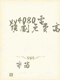 yy4080电视剧免费高清在线