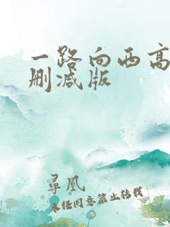 一路向西高清未删减版