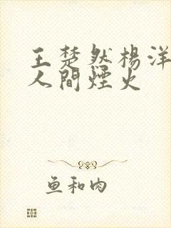 王楚然杨洋我的人间烟火