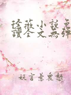 徐薇小说免费阅读全文无弹窗