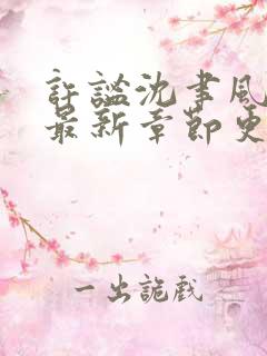 许谧沈聿风小说最新章节更新内容