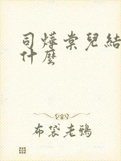 司烨棠儿结局是什么