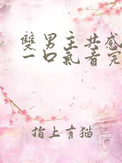 双男主共感小说一口气看完