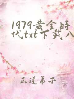 1979黄金时代txt下载八零电子书