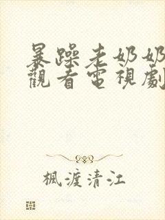 暴躁老奶奶免费观看电视剧最新章节