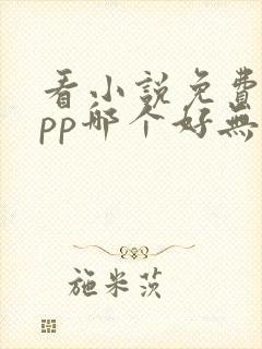 看小说免费的app哪个好无广告