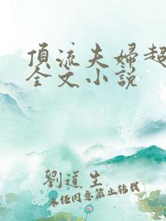 顶流夫妇超甜的全文小说