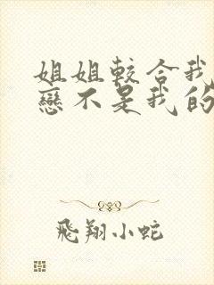 姐姐较合我的初恋不是我的亲姐姐 动漫