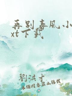 再别春风小城txt下载