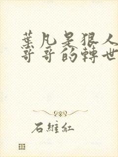 叶凡是狠人大帝哥哥的转世吗