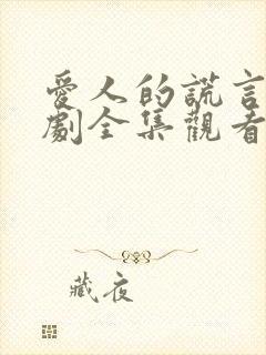 爱人的谎言电视剧全集观看