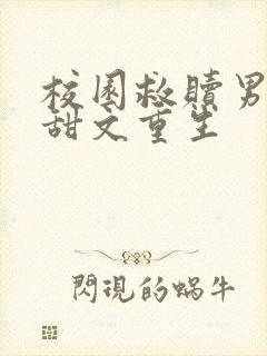 校园救赎男主的甜文重生