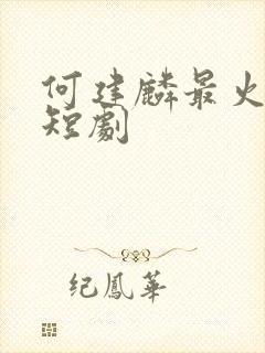 何建麟最火十部短剧