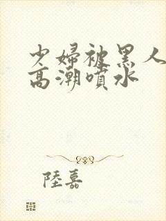 少妇被黑人爽到高潮喷水