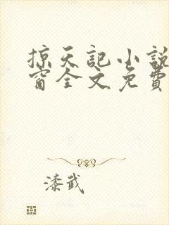 掠天记小说无弹窗全文免费阅读