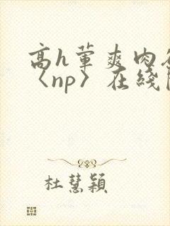 高h荤爽肉欲文〈np〉在线阅读