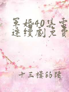 军婚40集电视连续剧免费播放