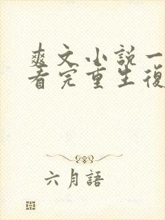 爽文小说一口气看完重生复仇