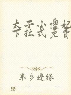 太子小傻妃漫画下拉式免费观看