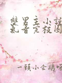 双男主小说一口气看完校园