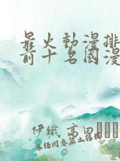 最火动漫排行榜前十名国漫