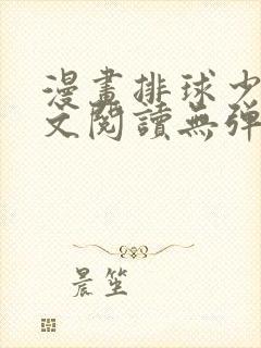 漫画排球少年全文阅读无弹窗