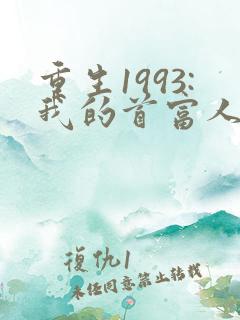 重生1993:我的首富人生