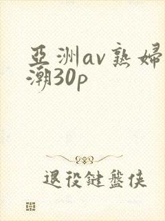亚洲av熟妇高潮30p