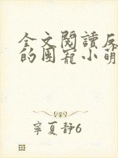 全文阅读反派家的团宠小萌崽