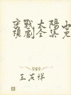 密战太阳山1电视剧全集免费观看