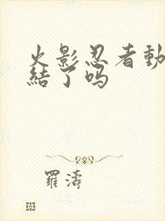 火影忍者动画完结了吗