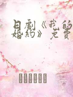 日剧《我的幸福婚约》免费观看