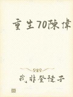 重生70陈伟南