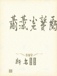 某某小说正版无删减免费阅读全文