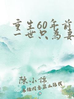 重生60年前这一世只为妻儿短剧结局