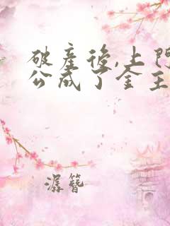 破产后,上门老公成了金主