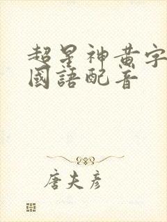 超星神黄字配音国语配音