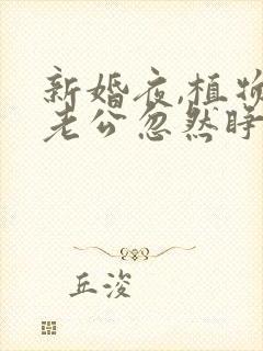 新婚夜,植物人老公忽然睁开眼叶叶不萌