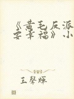 《黄毛反派也想要幸福》小说