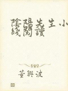 阴阳先生小说在线阅读