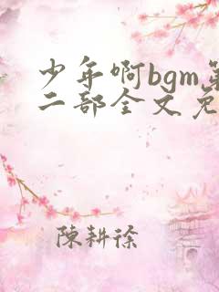 少年啊bgm第二部全文免费